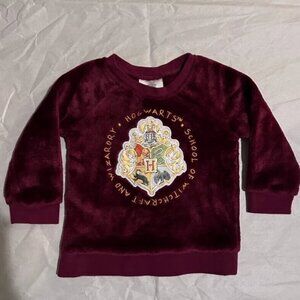 Harry Potter Hogwarts Toddlers Sweater Shirt 18 Months Maroon Wizarding World